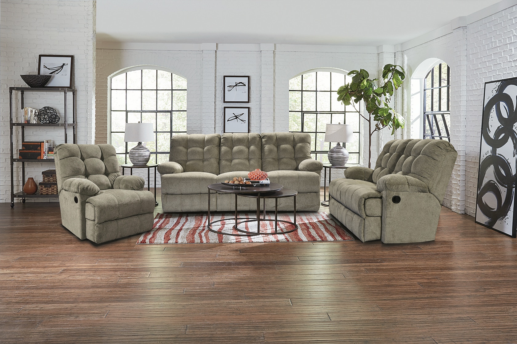 England Living Room EZ200 Double Reclining Sofa EZ201 England